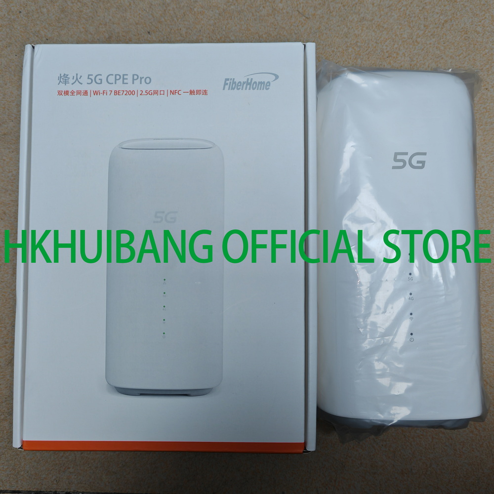FiberHome 5G CPE Pro LG6851F WiFi 7 enrutador BE7200 puertos Ethernet duales 2,5G NFC 4G LTE Cat19 WiFi inalámbrico 5G Sim módem 4x4 MIMO