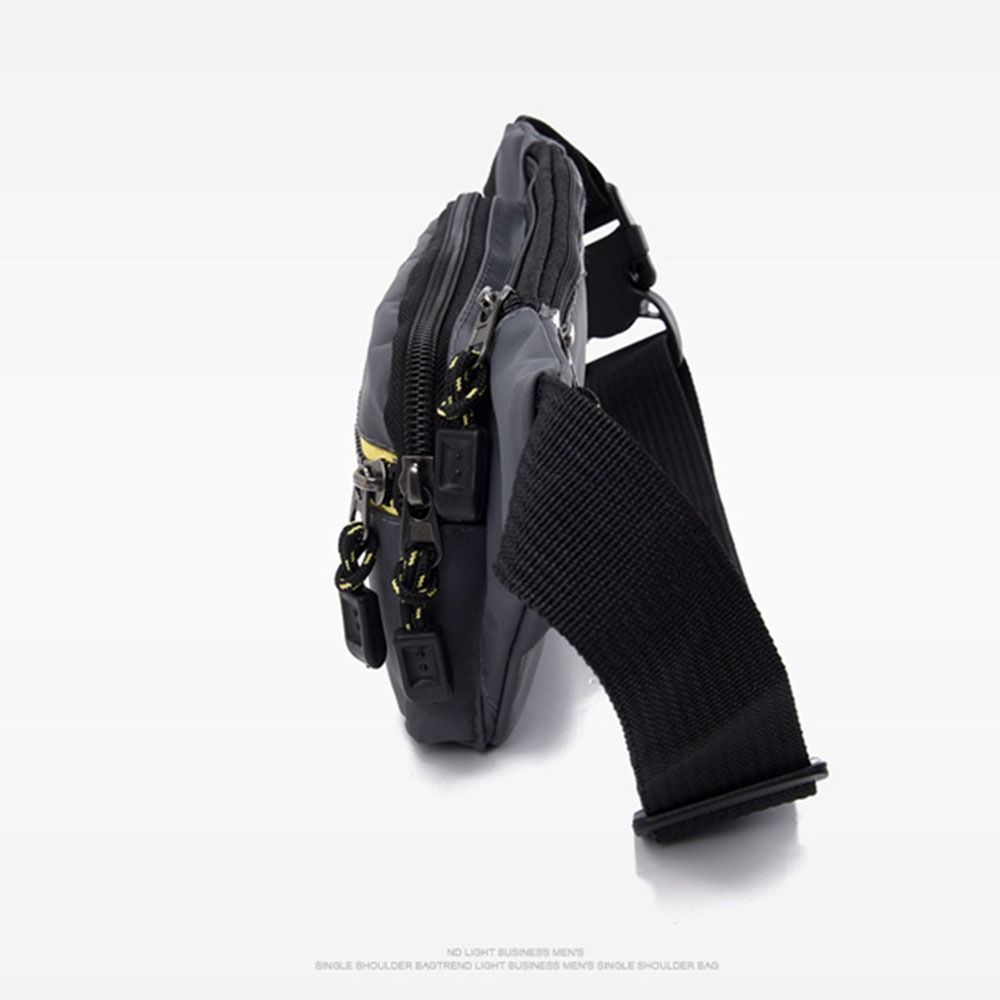 Waterproof Multifunctional Waist Bag Anti Theft Large Capacity Men Crossbdoy Chest Bag Wear-resistant Adjustable