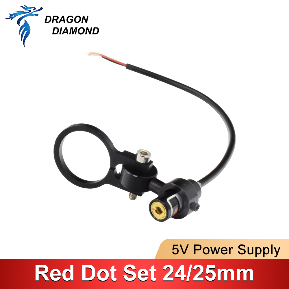 ダイオードモジュール赤ドットセットポジショニングdc 5 diyのためCo2レーザー彫刻切断ヘッド