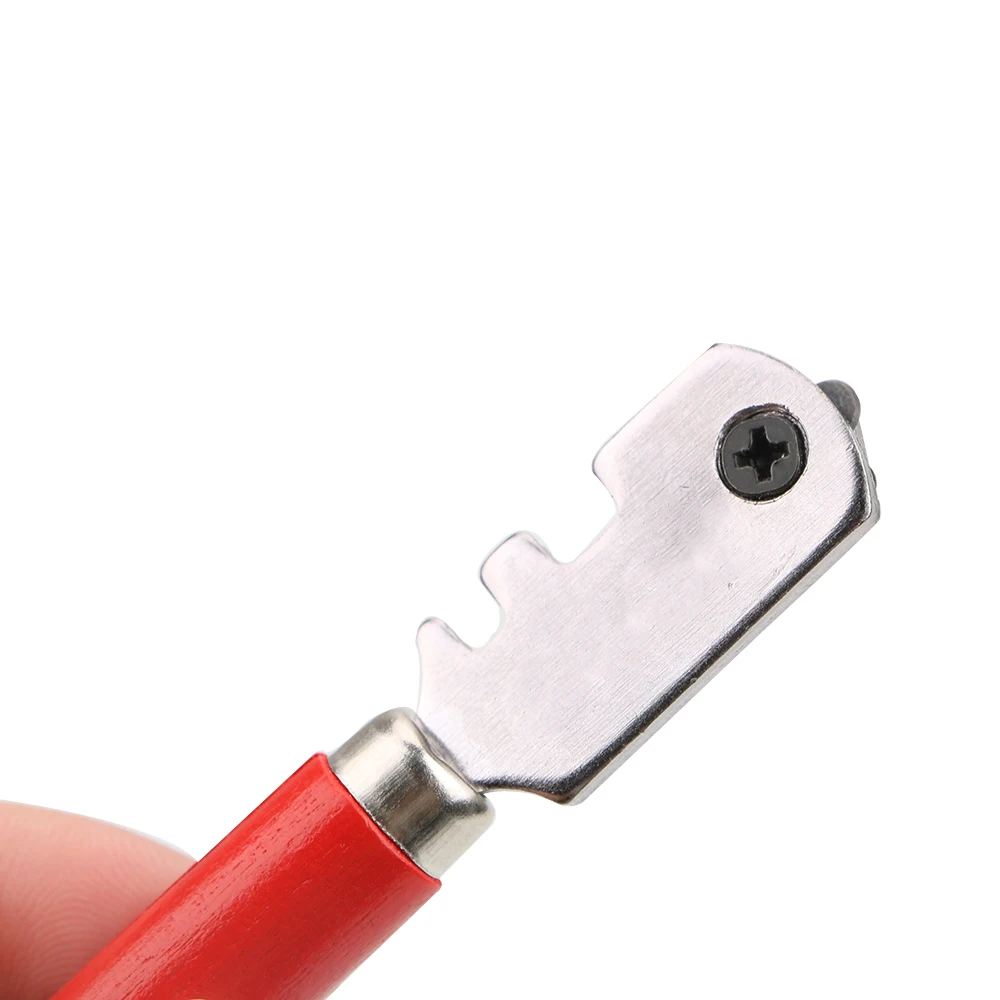 1個入り プロ仕様 ガラス タイルカッター 窓 クラフト 木製ハンドル 130mm ハンドツール ダイヤモンドチップ ポータブル ガラスカッターツール