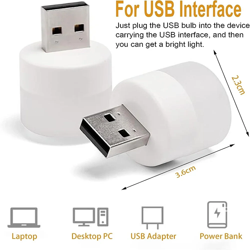미니 USB 빛 LED 밤 테이블 램프 조명 룸 플러그 책 독서 장식 항목 따뜻한 흰색 눈 보호 도매 침실