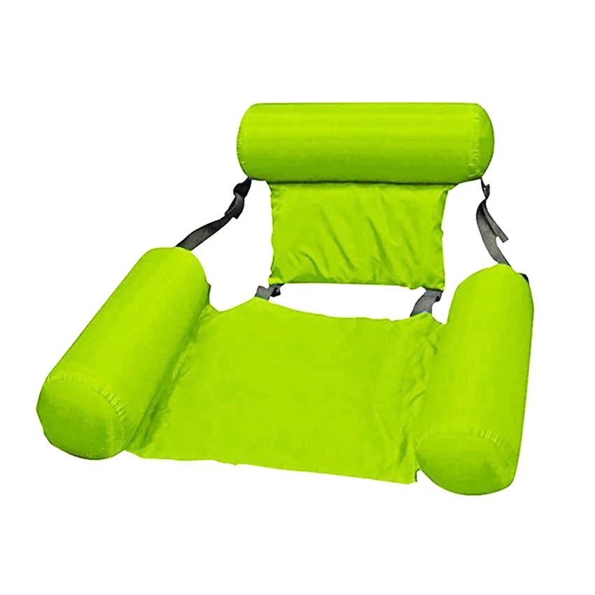 Silla de piscina plegable, flotador inflable para piscina, hamaca inflable para piscina, hamaca multiusos para piscina, hamaca de agua portátil