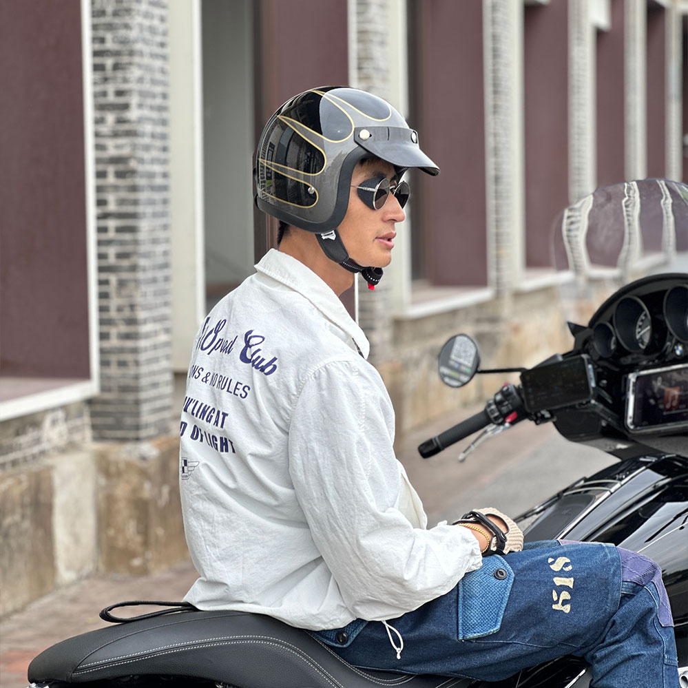 TT & COCASCOS fibra de vidrio ligero Retro Estilo Vintage 3/4 cara abierta motocicleta Scooter ciclomotor ATV casco DOT ECE aprobado Kask