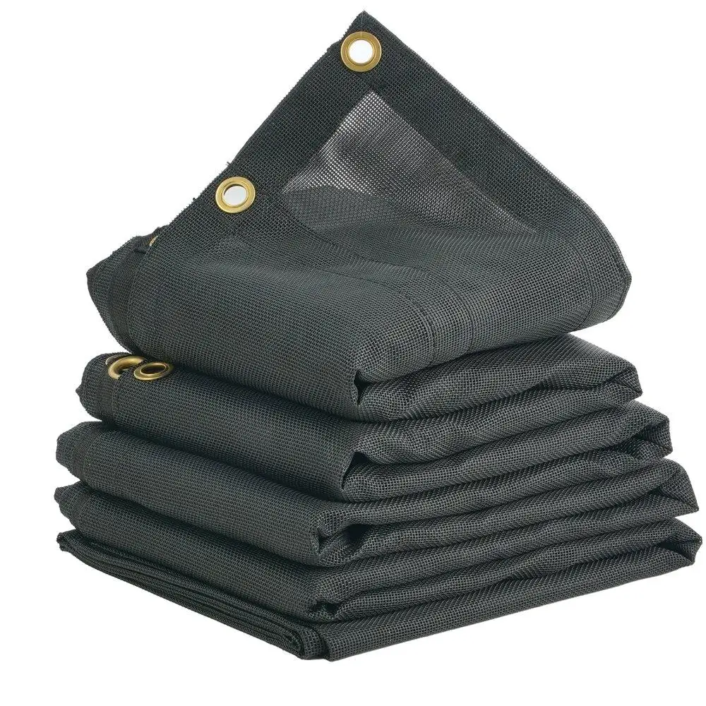 Aliexpress product title: DUMP TRUCK MESH TARP 7X14FT PVC COATED BLACK 5.5 18oz DOUBLE POCKET BRASS GROMMETS REINFORCED