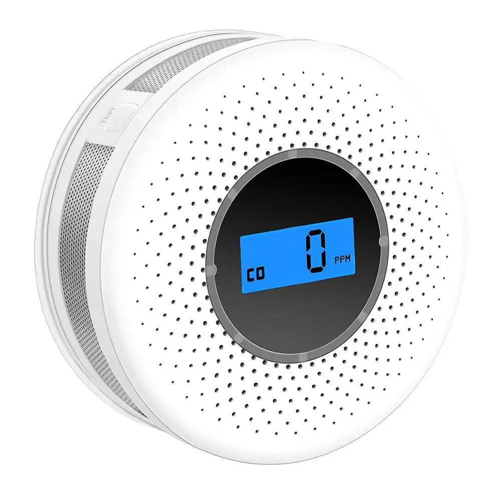 Kết Hợp Đầu Báo Khói Và CO Máy Có Màn Hình Hiển Thị, Hoạt Động Bằng Pin Khói Đồng Báo Động Đầu Dò Cảm Biến