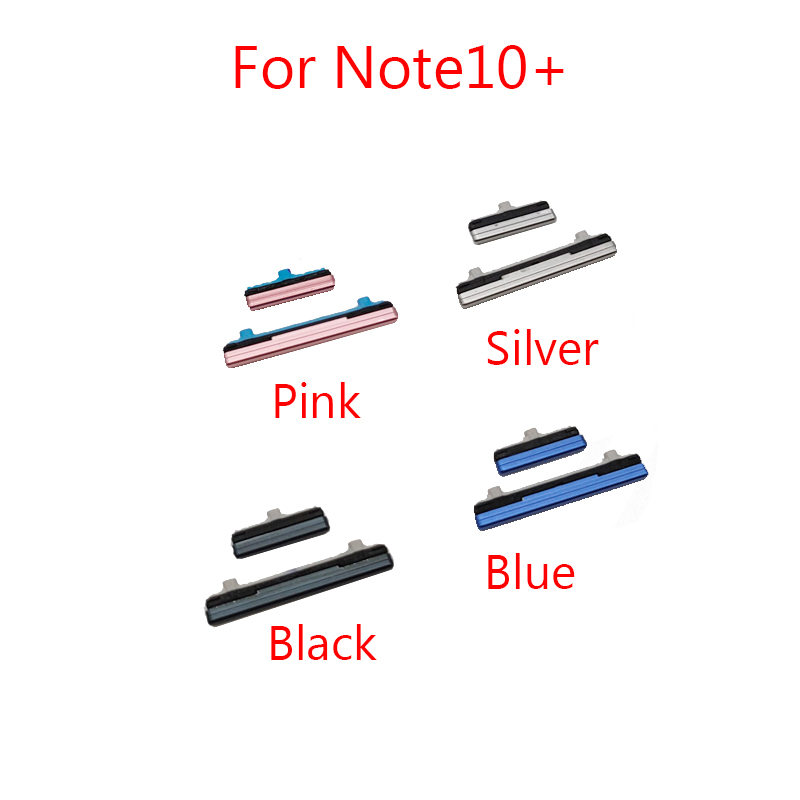 1 Juego de botones de volumen de interruptor de encendido para Samsung Galaxy Note 10 Plus N975 N975F/Note 10 N970 N970F N970U N970N botón de tecla lateral