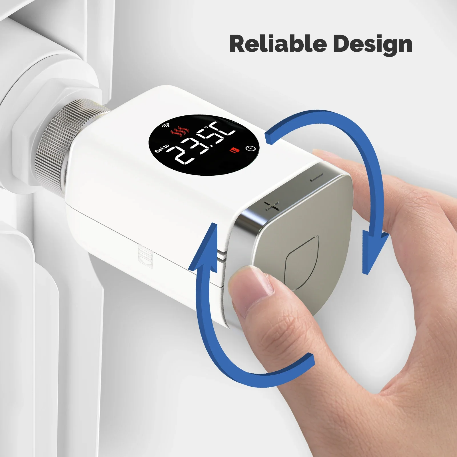 MOES Tuya-válvula termostática inteligente Zigbee para radiador, aplicación remota programable TRV, controlador de temperatura, compatible con Alexa y Google Home