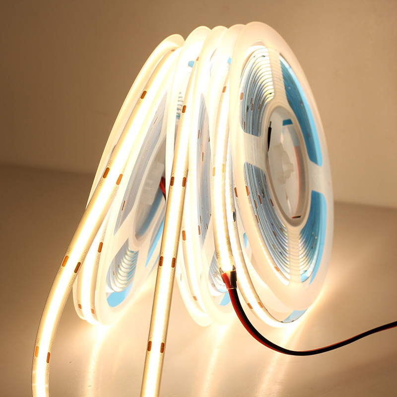 5m cob rgb cct rgbw quente natural branco fresco tiras de led dc12v/24v flexível alto brilho dotless colorido led fita barra de luz ra90