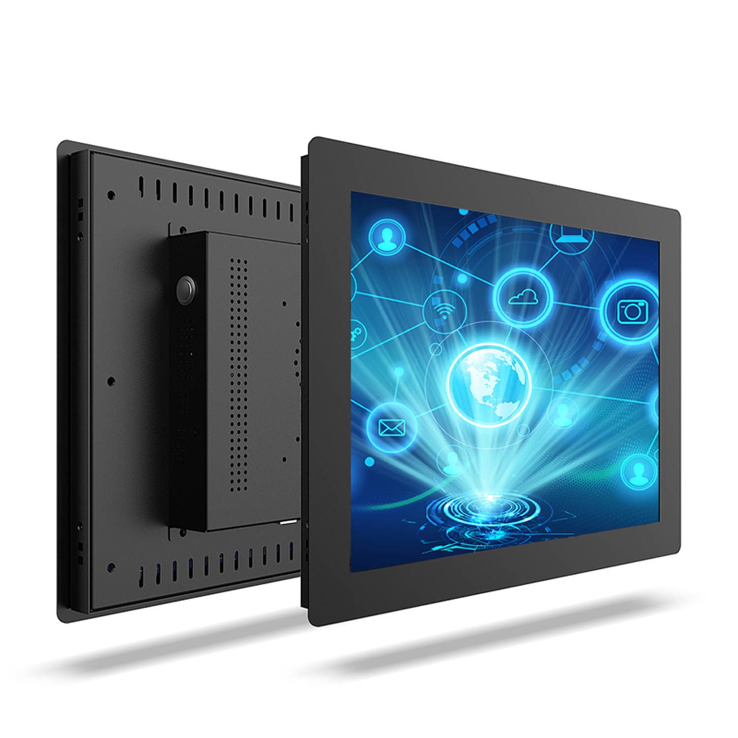 Mini tablette industrielle avec écran tactile résistif, panneau PC tout-en-un, Wi-Fi intégré, 17 ", 19", 21.5 ", Windows 10 Pro