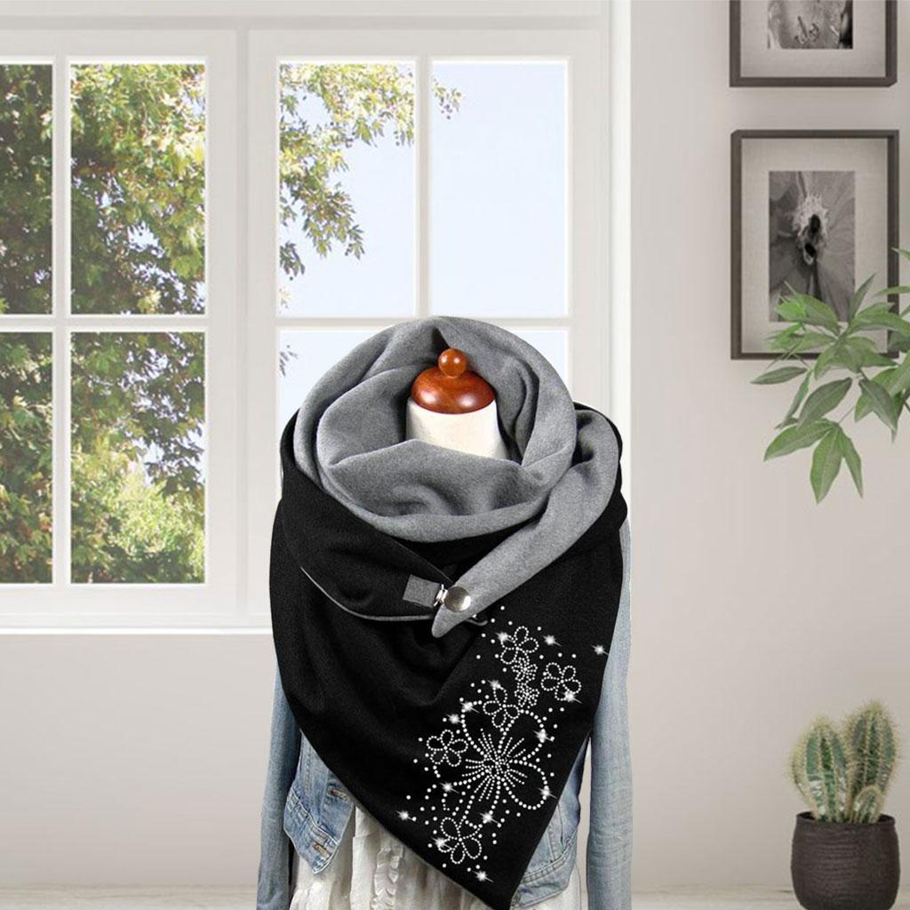 Schals Vintage-Stil Mode Baumwoll schal Dreieck Halstuch weich für Winter Mädchen Frauen