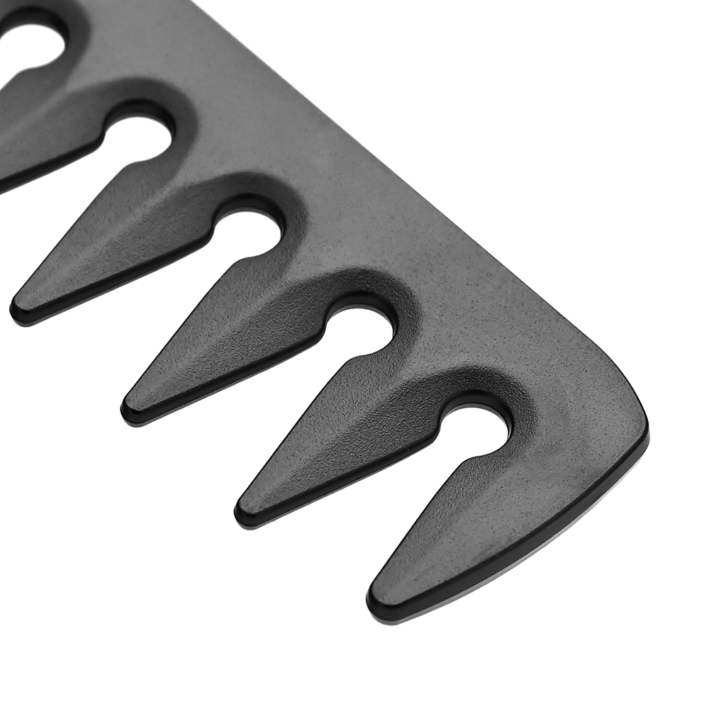 Peines de bolsillo plegables de plástico portátiles multifuncionales, peines de barba con cabeza de aceite para peluquero y hombres, peines de dientes anchos para estilizar el cabello