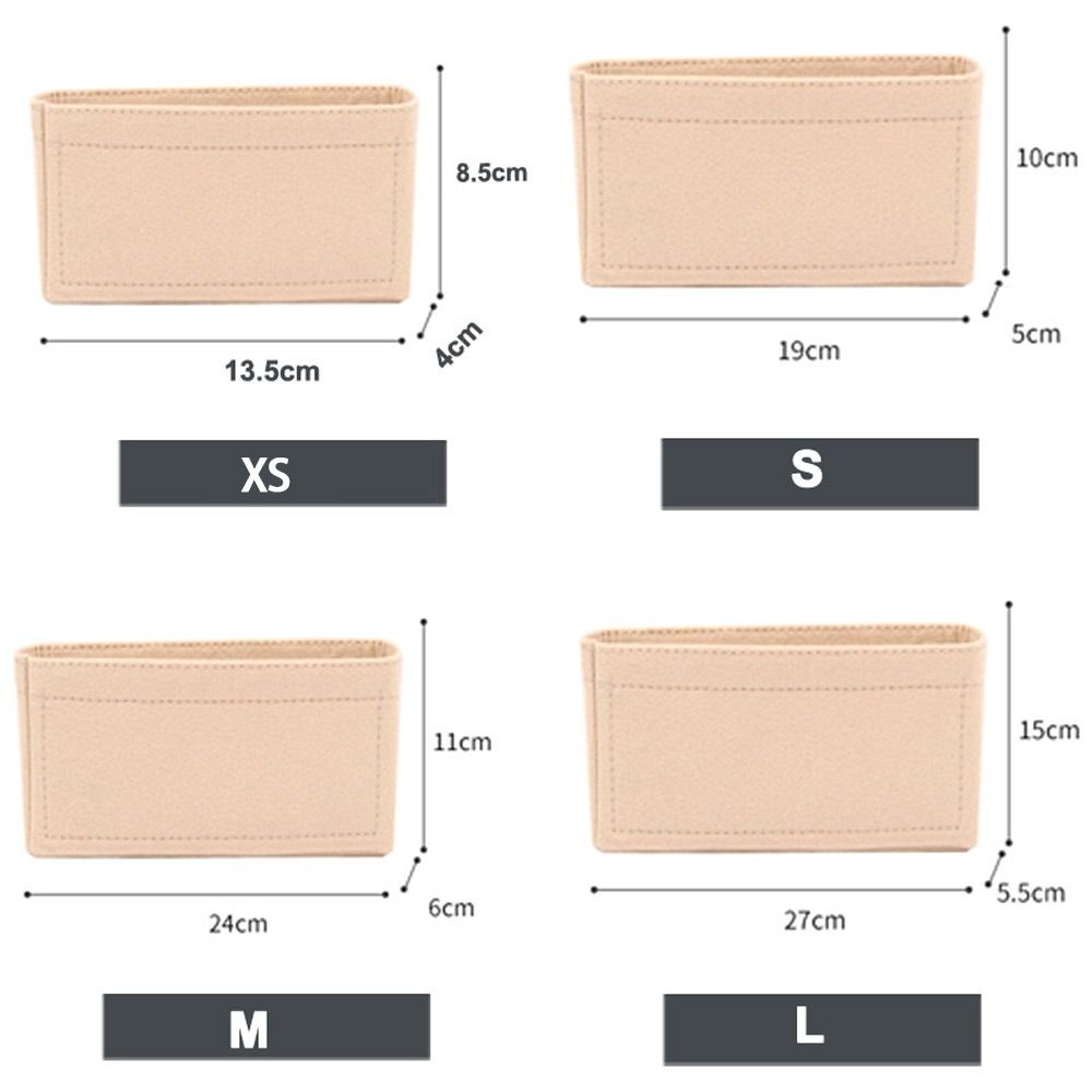 Tragbare weiche Filz einsatz Tasche Handtasche Einsatz Tasche Damen Reisetasche Einsatz Liner Marke Geldbörse Organizer Beutel Make-up Organisatoren