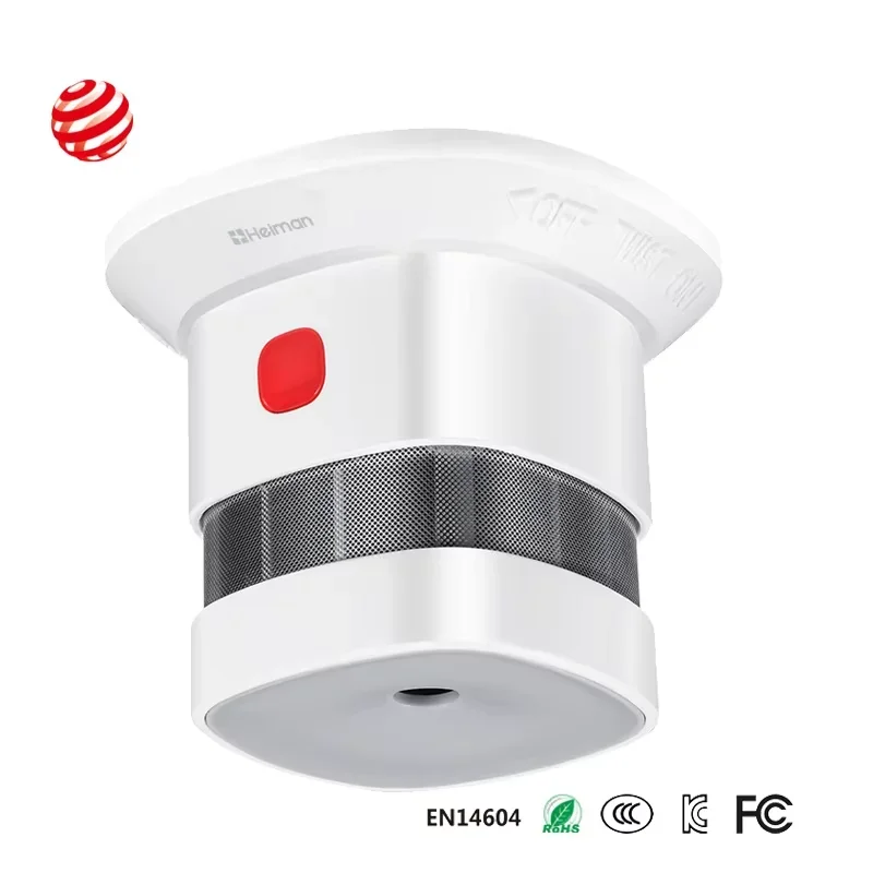 HEIMAN Zigbee Detector de fumaça Sistema doméstico inteligente 2,4 GHz Sensor de prevenção de segurança de alta sensibilidade
