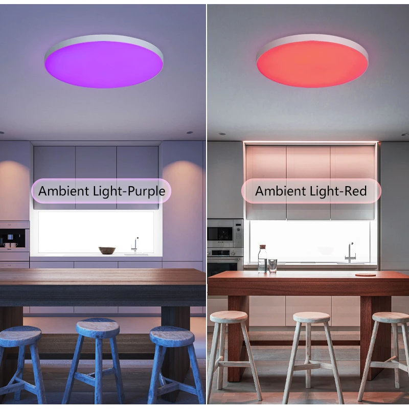 30W 36W สมาร์ทโคมไฟเพดาน LED RGB Dimming APP TUYA รีโมทคอนโทรลจับเวลาตกแต่งบ้านในร่มบลูทูธ WIFI ห้องนอนห้องนั่งเล่น