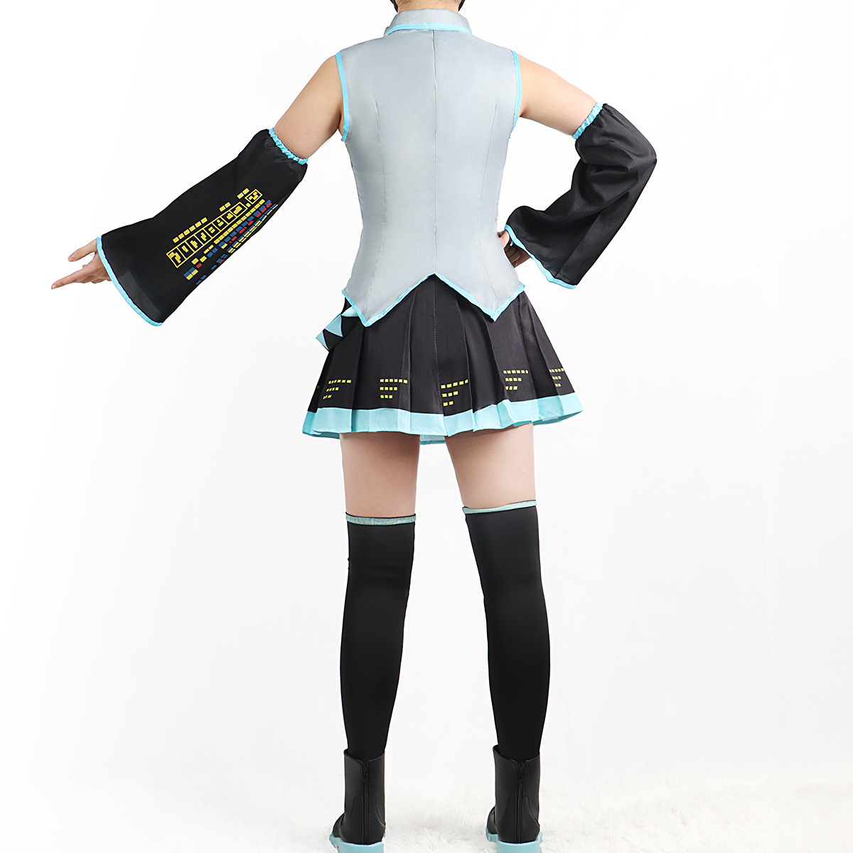 Одежда для выступлений персонажей аниме Hatsune Miku MIKU, одежда в стиле аниме, одежда для косплея, юбка JK, тот же костюм, аксессуары для парика на Хэллоуин