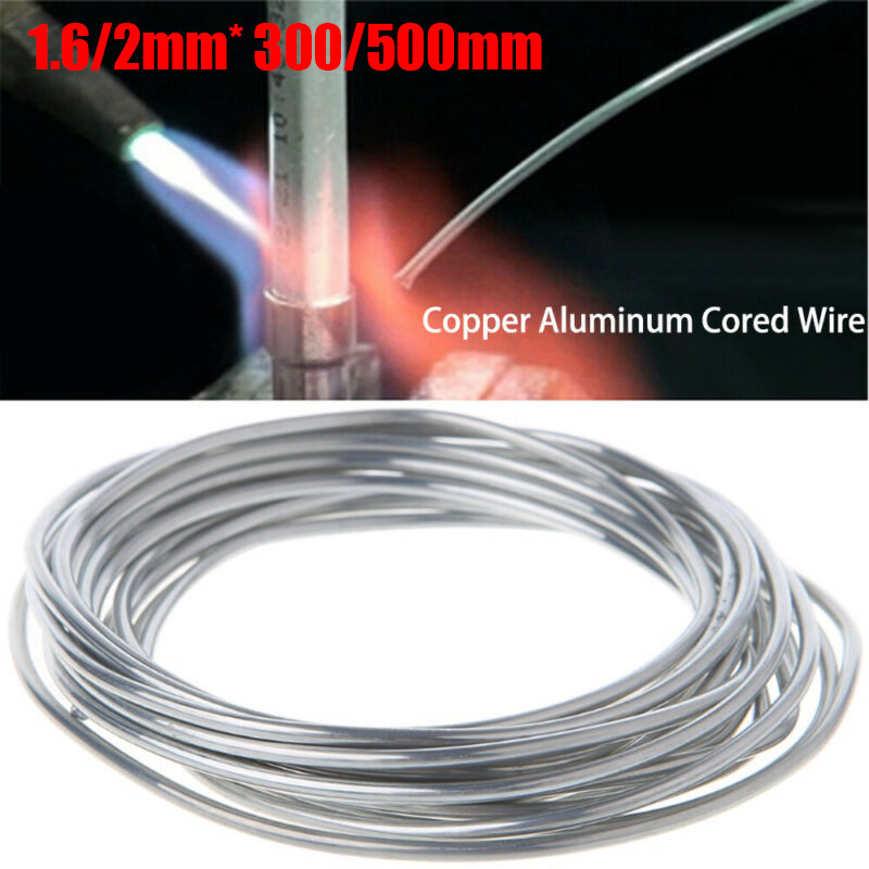 Varillas de soldadura simples de baja temperatura, electrodos de soldadura con núcleo de fundente de aluminio de fácil fusión, soldadura de alambre para aluminio
