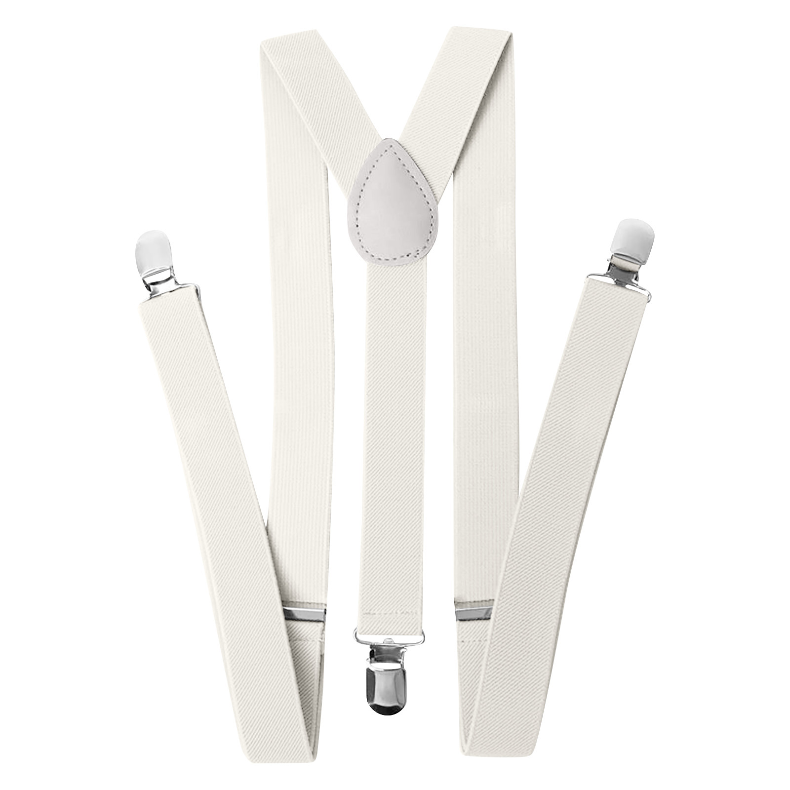 Bretelle in pelle elasticizzate regolabili e solide, tutore per la schiena a Y unisex, cinturino colorato con clip per accessori quotidiani per la festa nuziale