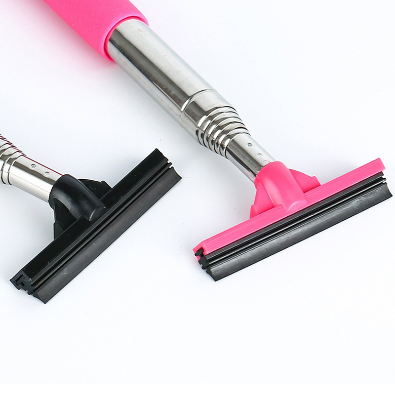 รถกระจกมองหลัง Wiper เครื่องมือทําความสะอาดกระจกรถยนต์ Mist CLEANER Scraper รถอุปกรณ์เสริม Handle Telescopic แปรงทําความสะอาดหน้าต่าง