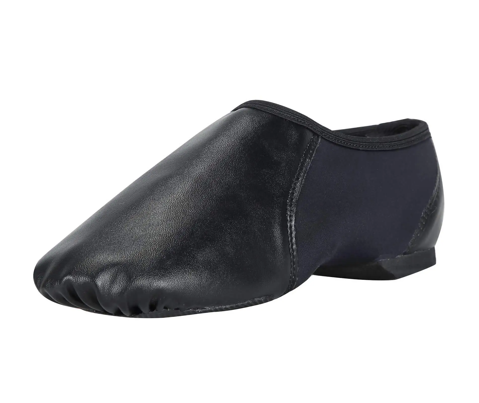 Wsuwane buty jazzowe z okrągłym gumakiem dla kobiet i mężczyzn, buty do tańca.