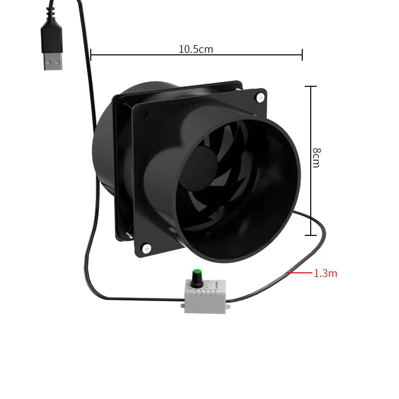 USB 調整可能な速度はんだ吸煙器 ESD ヒューム抽出器ファンパイプダクト排気ファン 1 メートルパイプ浴槽換気ファン