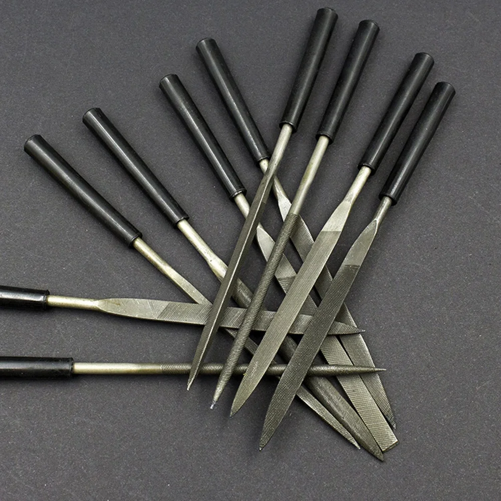 STONEGO 5/10 ชิ้นเพชรเข็มชุด DIY ไม้ Rasp เข็มเครื่องประดับขัดแกะสลักเพชรแฟ้ม Handy เซรามิคหัตถกรรมเครื่องมือ