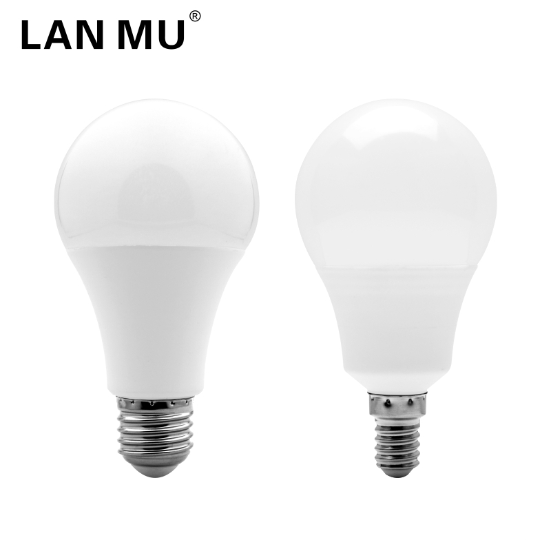 Bombilla LED E27 E14 3W 6W 9W 12W 15W 18W 20W lámpara de mesa bombillas de potencia Real AC 220V-240V foco Lampada Bombillas LED