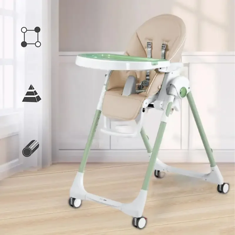 Almofada de assento para cadeira de jantar de bebê, couro pu, capa para assento de jantar infantil, peg perego, siesta zero3, baoneo