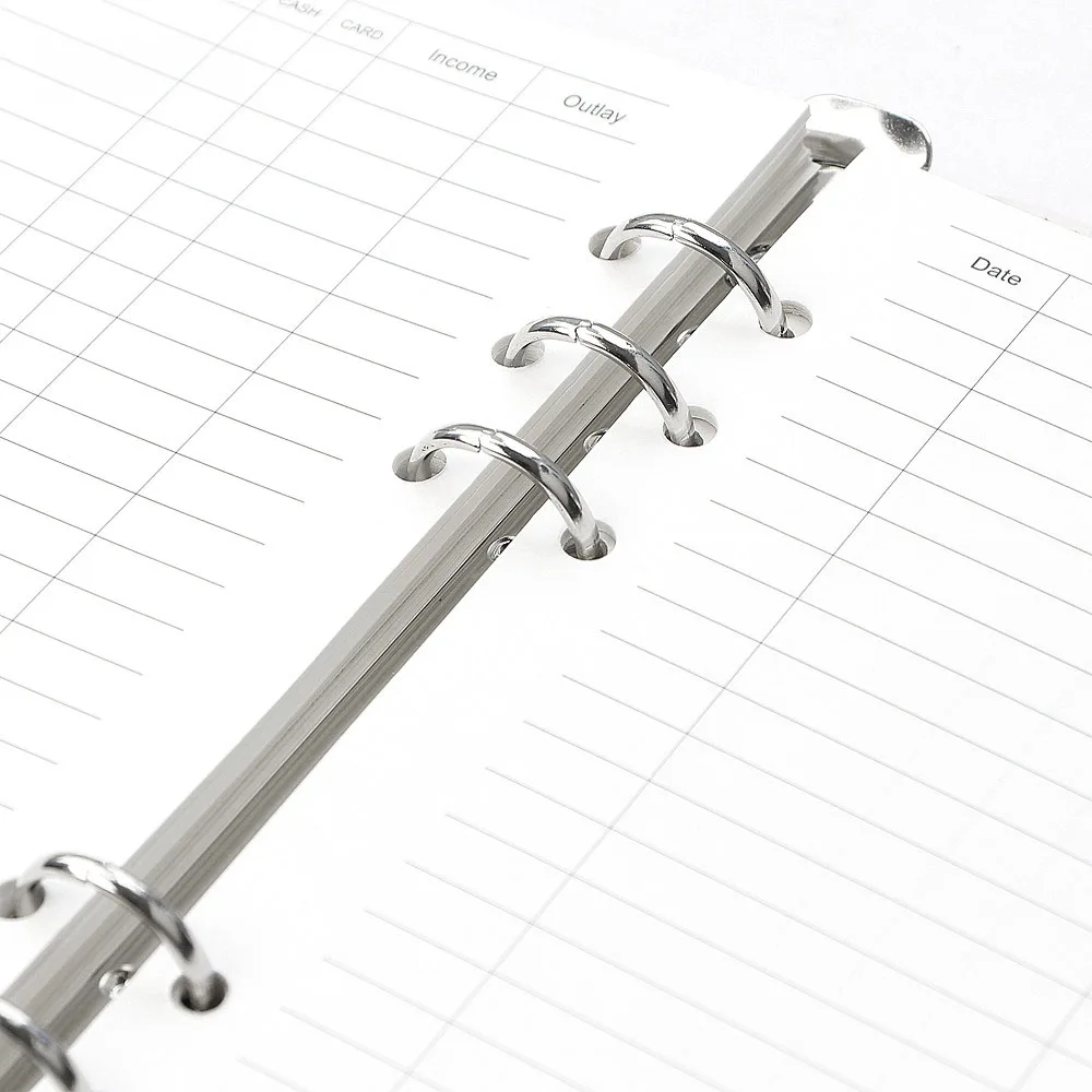 A5 A6 Loose Leaf Notebook Refill Spiral Binder Inner Page Diary Weekly Monthly Planner To Do List Line Dot Grid Inside Paper
