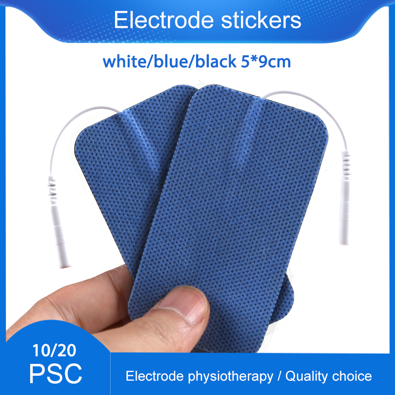 Almohadilla de electrodos Tens reutilizable, estimulador muscular nervioso Ems, autoadhesivo para máquina de almohadillas de electrodos digitales