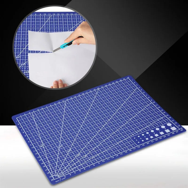 Tapete de corte artesanal de doble cara A3, A4, A5, tabla de cortar, almohadilla de costura, herramientas de tallado de artista, Artesanías hechas a mano, accesorios DIY, 6 colores, novedad de 2023