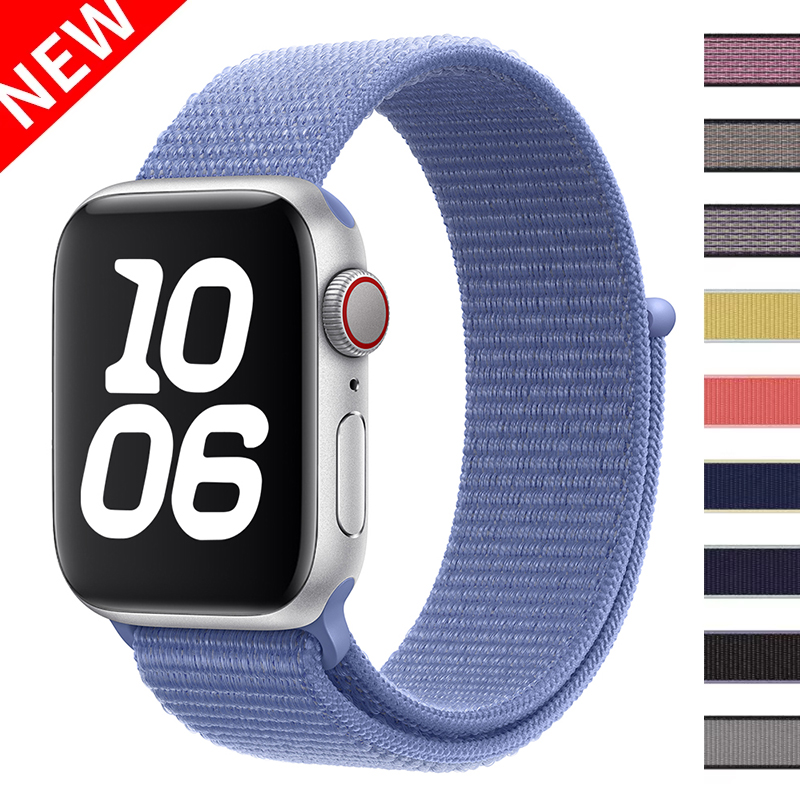 Nylon Loop Strap for Apple Watch Band 46mm 40mm 44mm 45mm 42mm 41mm 38mm Smart Belt Bracelet for IWatch Ultra 49mm 8/7/6/SE/5/4