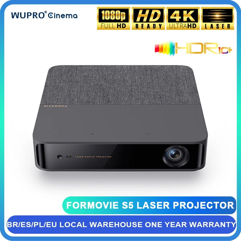 Formovie-proyector láser S5 Mini portátil para cine en casa, 1100 lúmenes ANSI, 1080P, Full HD, Smart TV, proyector para acampar al aire libre, cine