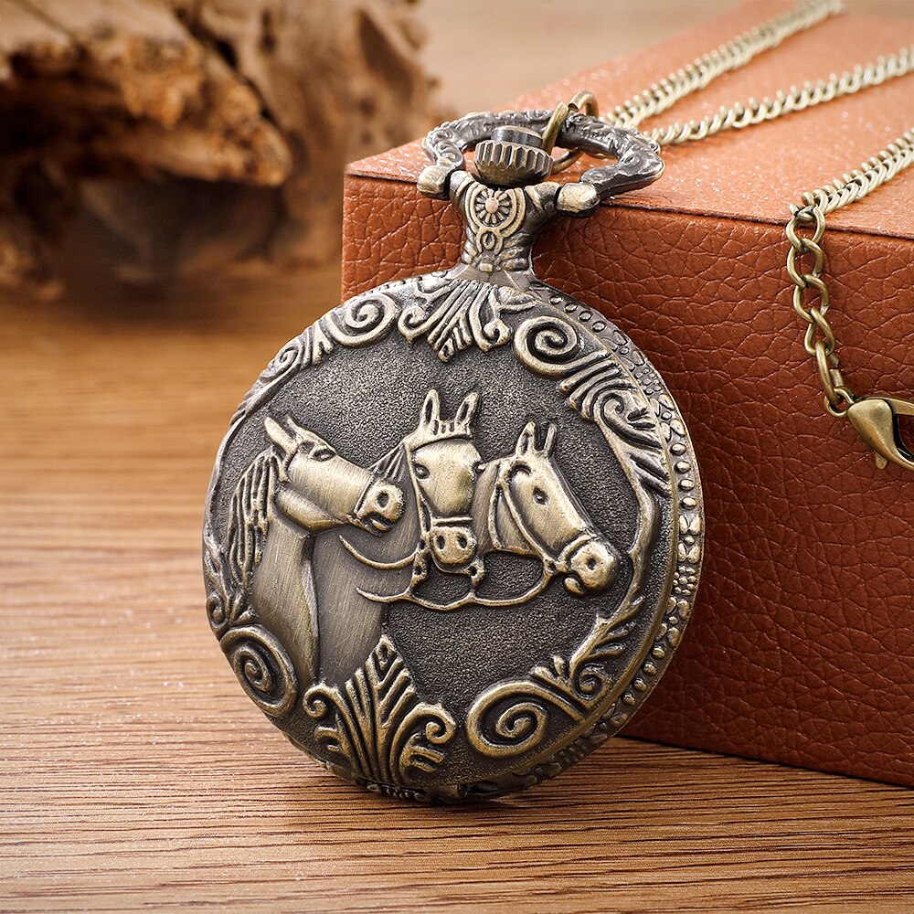 Zakhorloge Antiek Steampunk Vintage Quartz Zakhorloge Rose Gold Case Ketting Hanger Klokketting Heren Dames