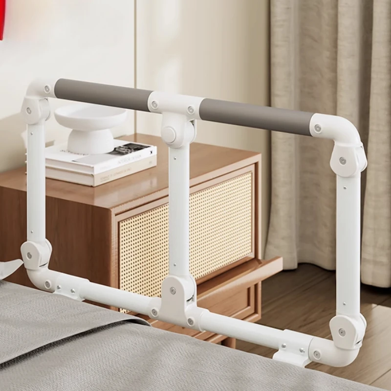 Ayuda de pie de aleación de aluminio para ancianos, soporte de cabecera anticaída, carril de seguridad plegable para embarazo, barra de asistencia de salida de cama ajustable