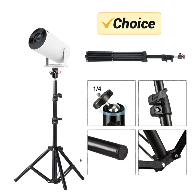 DITONG 110/160cm Portable Bracket for magcubic HY300 pro Projector Tripod Stand Mount for magcubic HY320mini projector Scalable
