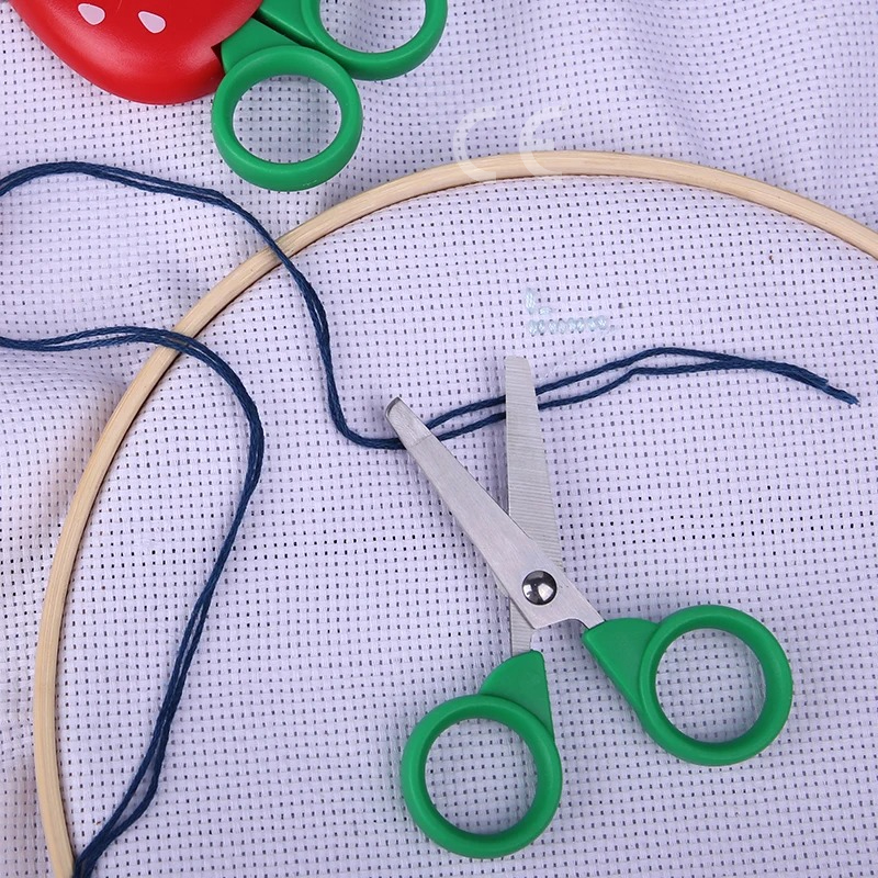 Fniiva 1pc crianças tesoura em forma de frutas tesoura de segurança para crianças diy artesanal ferramenta de corte de papel