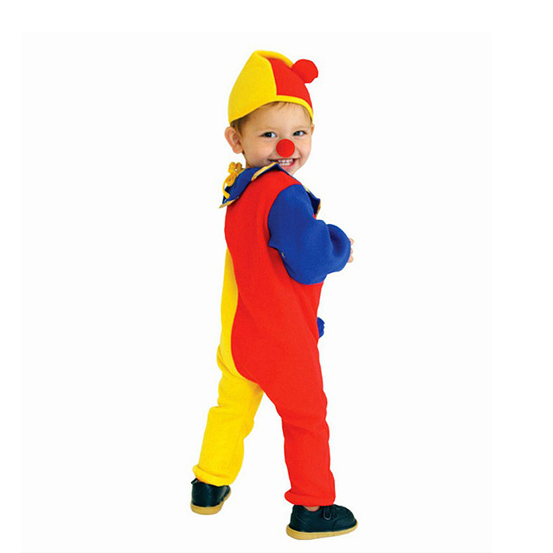 Sydanne Bambini Carnevale Clown Circo Costumi Cosplay Halloween Bambini Ragazzi Ragazze Baby Compleanno Festa di Halloween Cappello della tuta