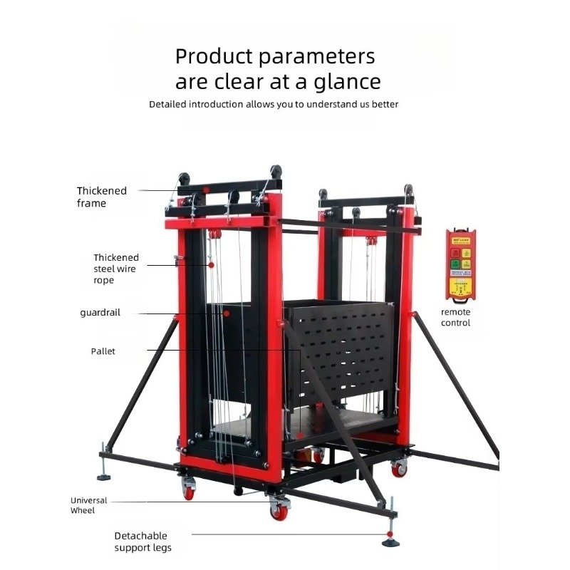 Foldable Electric Scaffolding Lift Platform Mobile Lifter Scaffolding Electric Lifting Scaffolding