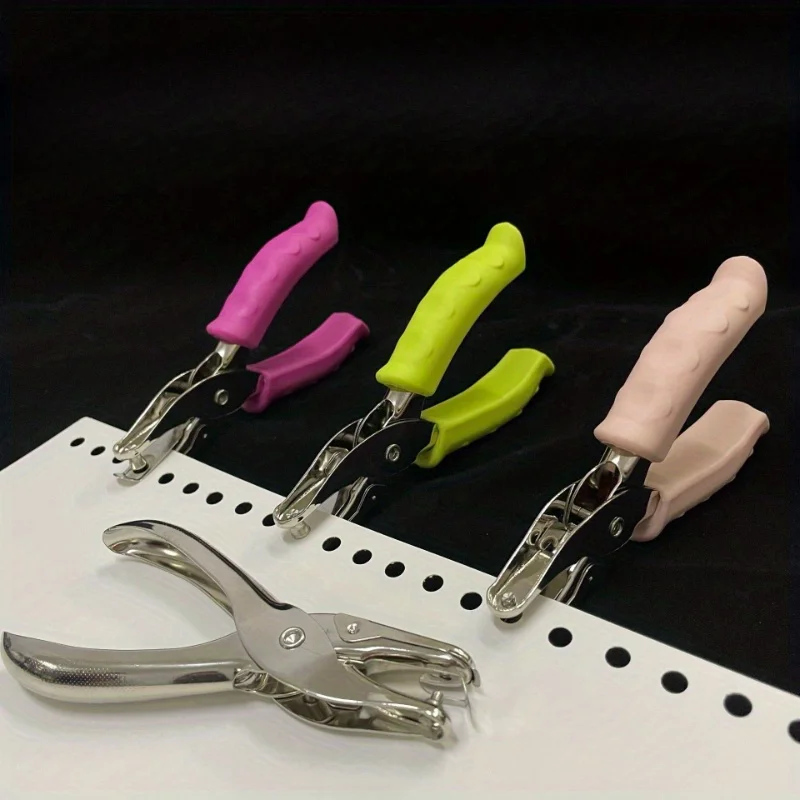 Hole Paper Puncher Scrapbook Single Hole Puncher Heavy Duty Single Hole Punch For Crafting Precision Soft Grip Craft