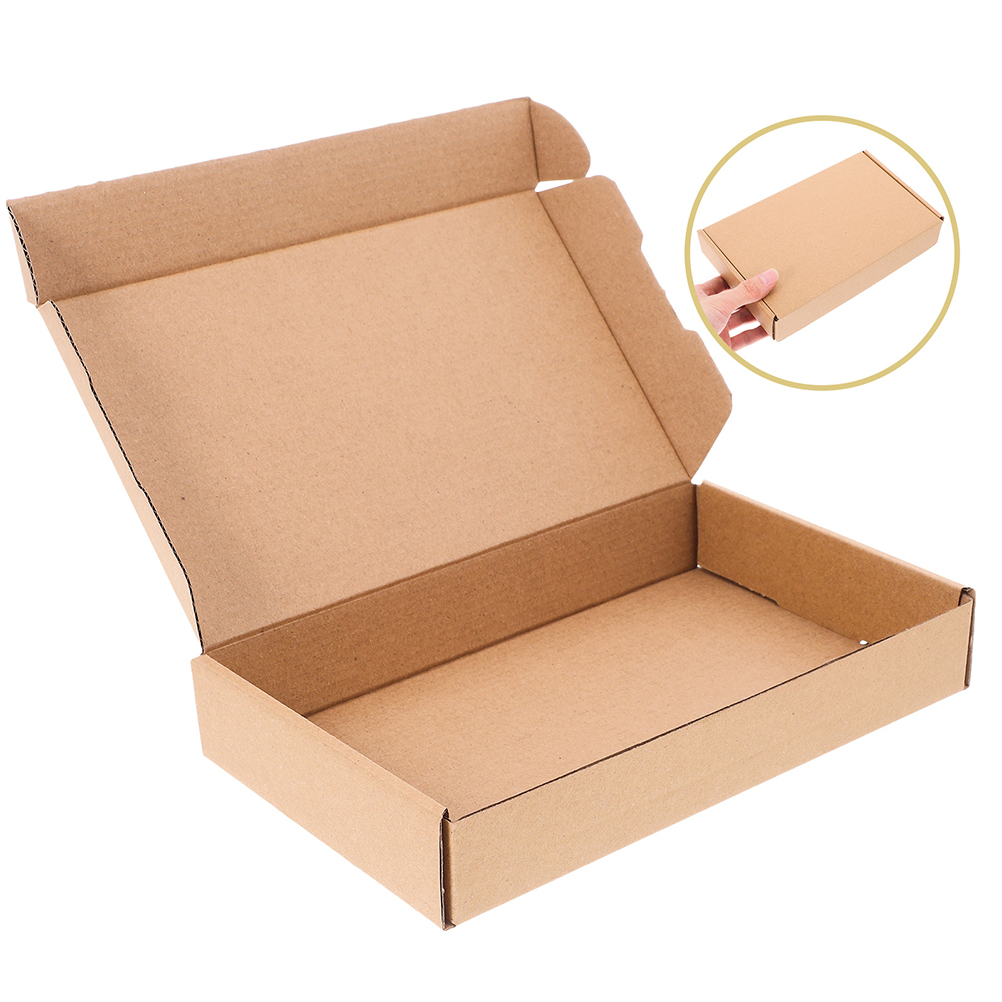 10 peças para pequenas empresas embalagem de papel kraft envio postal embalagem festa de casamento pequeno presente pacote de lembranças de doces ondulado