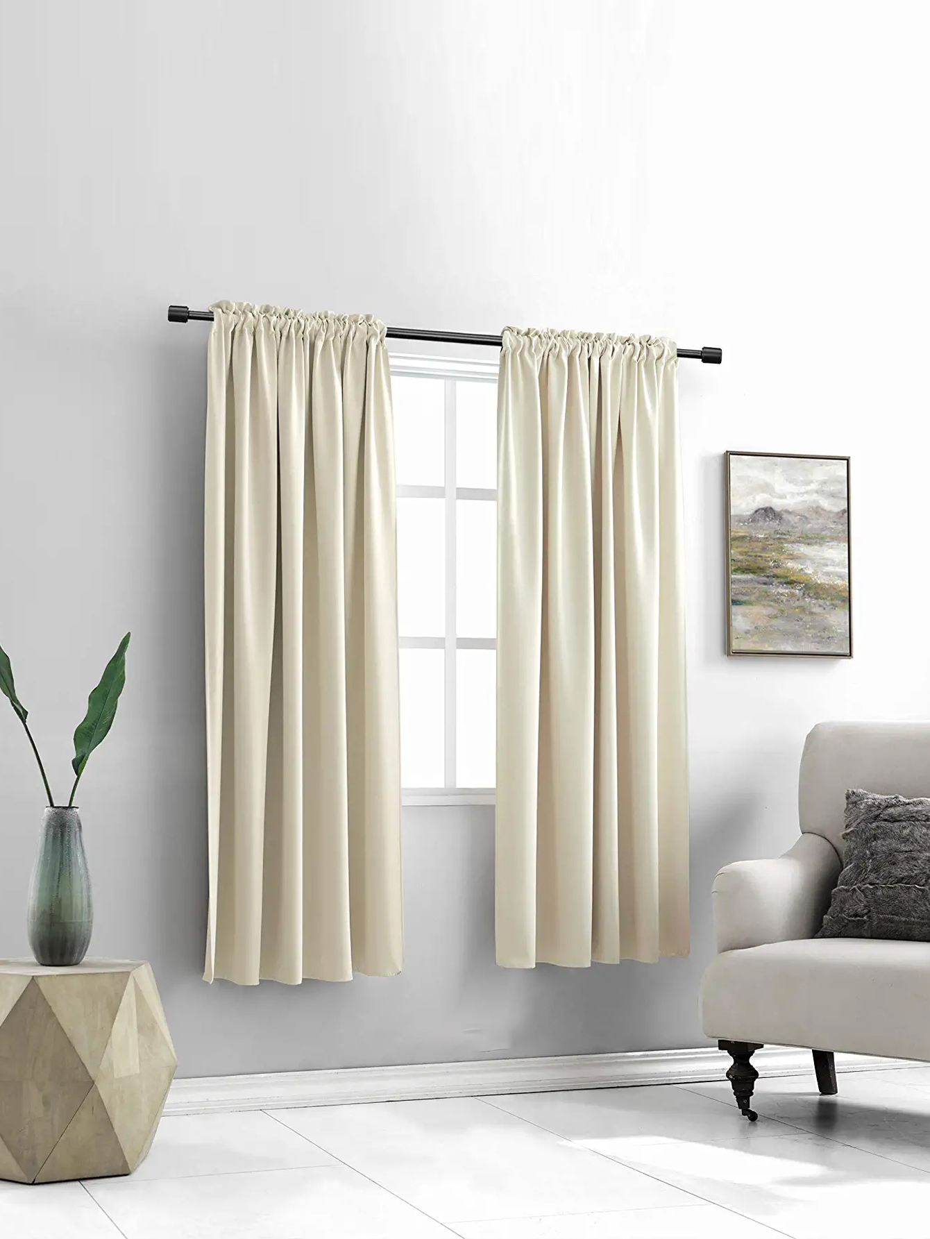 Cortinas blackout para sala e quarto, 100% Sombreamento