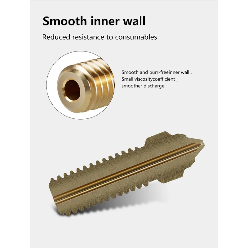 Nozzles For Creality Ender 3 V3 KE K1 / K1 MAX CR-M4 Nozzle Brass Plated Copper Hardened Steel 3D Printer Nozzles Hight Flow