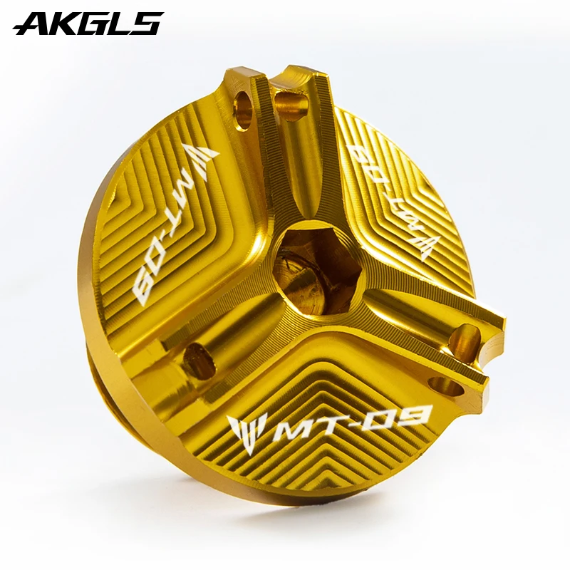 Đối Với Yamaha MT09 Mt 09 MT09 SP 2021 Tracer 900 GT FZ 09 FJ 09 2013-2022 Động Cơ Dầu cap Bolt Dầu Filler Cap Phụ Kiện Bảo Vệ