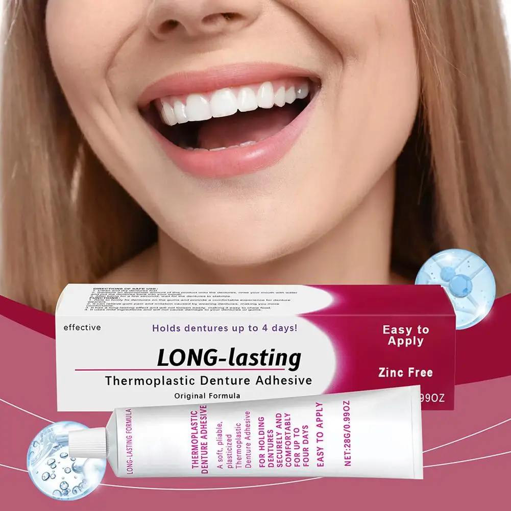 Denture Fixing Adhesive Improve The Comfort Of Denture Wear Prevent Denture Loosen Thermoplastic Adhesive Falseteeth Solid Glue