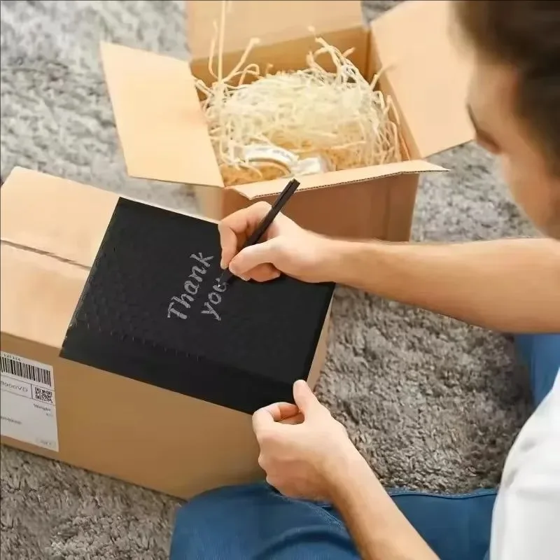 50-10 pacotes de envelopes de papel kraft com bolhas, envelopes de papel autovedantes, à prova d'água, acolchoados, sacos de envio de espuma para embalagem
