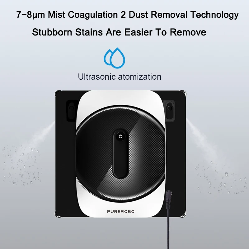 Purerobo W-S8S window cleaning robot with APP vacuum cleaner window cleaning robot window cleaner electric glass for home