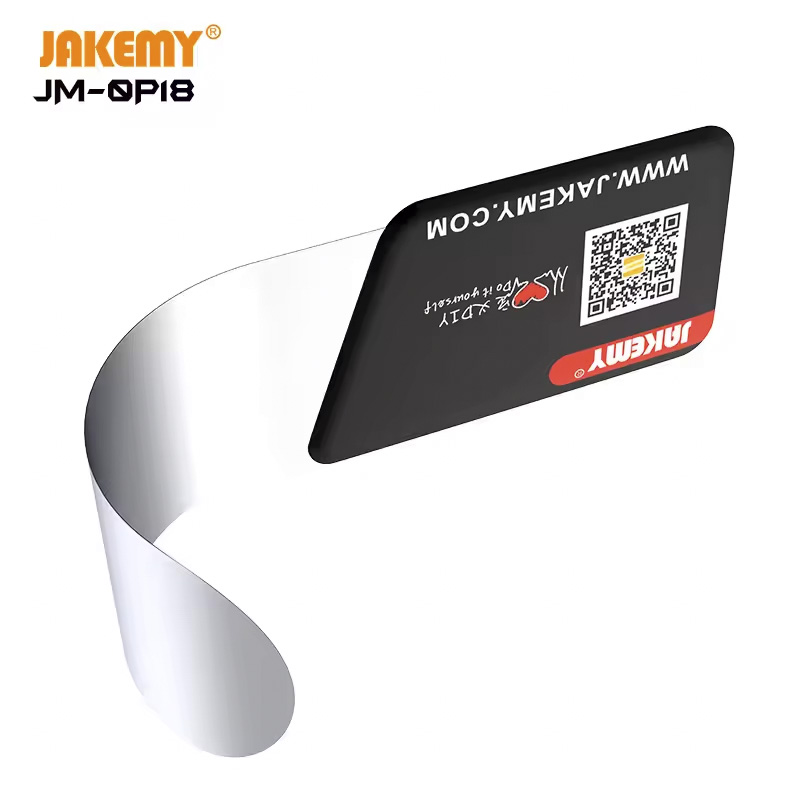 JAKEMY 1mm Ultra Dunne Pry Card voor iPhone Samsung Gebogen Scherm Reparatieset Professionele Telefoon Opening Tool Set Antistatische Pad
