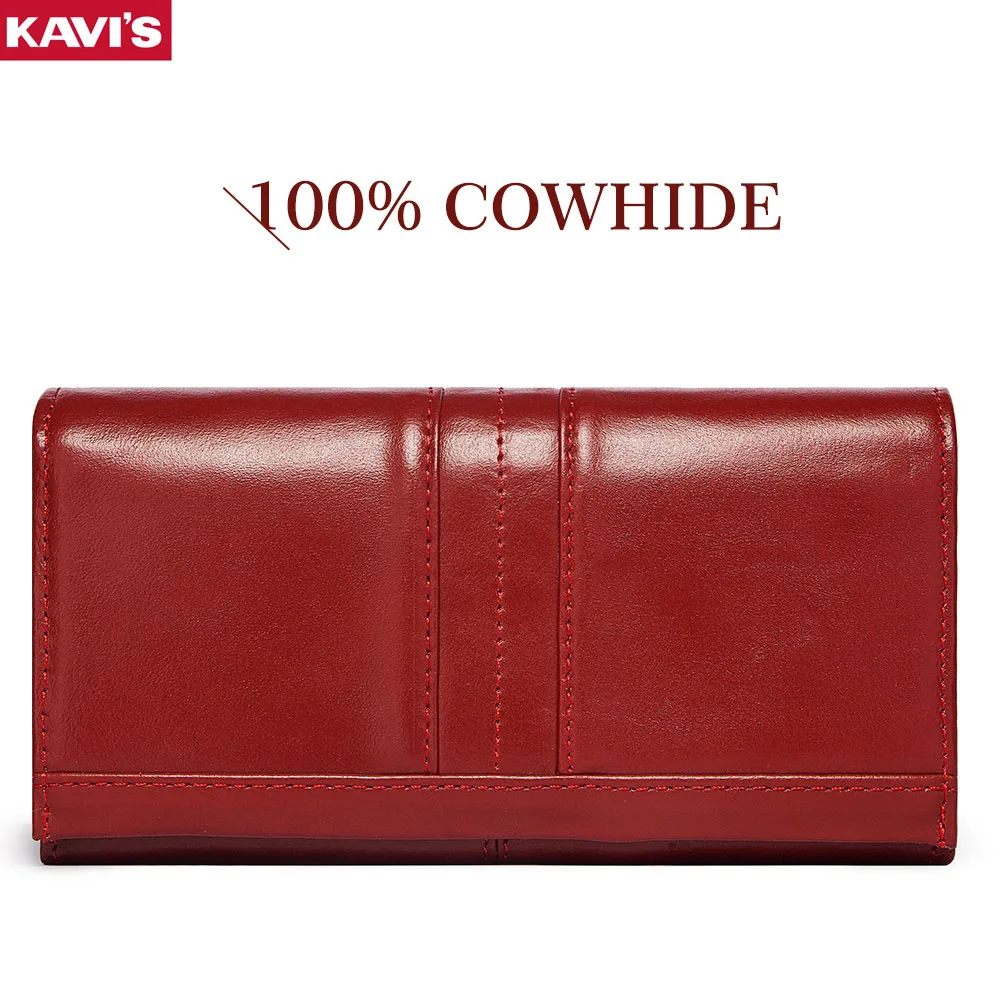 Pochette da donna portafogli in vera pelle borsa per cellulare femminile di moda porta carte di credito con blocco RFID con tasca con cerniera