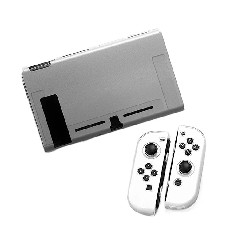 Funda protectora Compatible con consola Switch OLED y Joy-Cons, Switch se puede insertar en la base con carcasa