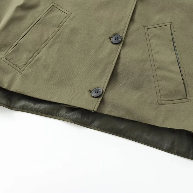 Hxao verde quente inverno com capuz jaquetas femininas 2024 outono ao ar livre oversized jaqueta bomber casacos demi-temporada windbreak outerwears